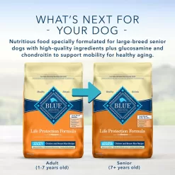 Blue Buffalo Life Protection Formula Natural Adult Large Breed Chicken and Brown Rice Dry Dog Food, 34 lbs.