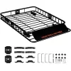 BENTISM Roof Rack Cargo Basket 200 LBS Capacity 46"x36"x4.5" Heavy Duty Car Top Holder for SUV Truck