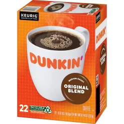 Dunkin' Original Blend Medium Roast Coffee, 88 Count K-Cup Pods