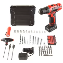Fleming Supply Cordless Drill set 20-volt 3/8-in Cordless Drill (1 Li-ion Battery Included and Charger Included)