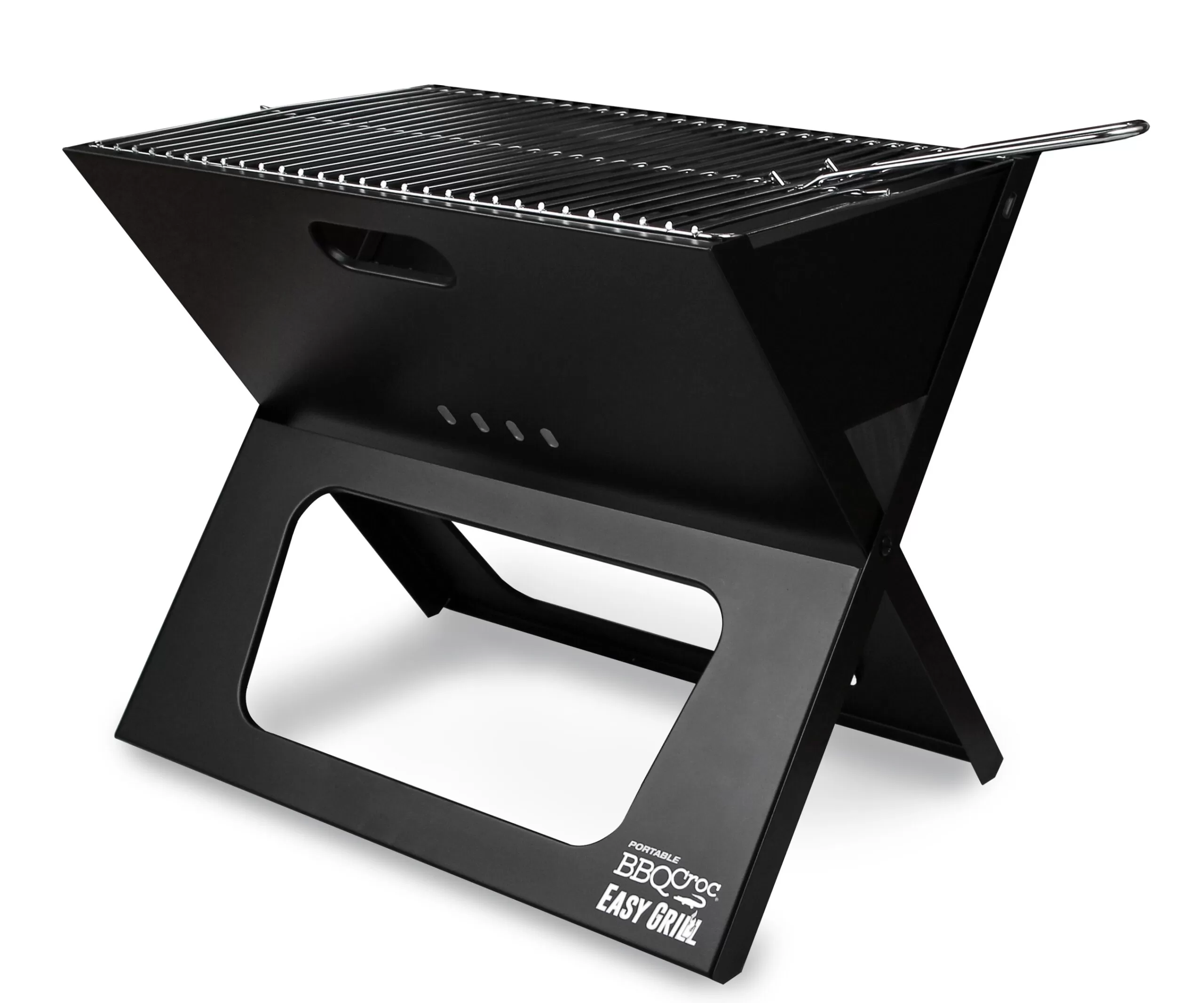 BBQ Croc Portable grills 220-Sq in Black Portable Charcoal Grill