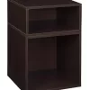 Niche 2-Pack Cubo 13-in W x 19.5-in H x 13-in D Truffle Wood Collapsible Stackable Bin