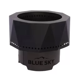 Blue Sky Outdoor Living The Ridge 15.76-in W Black Steel Wood-Burning Fire Pit