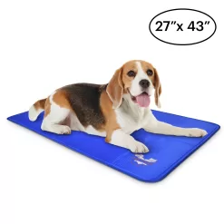 Arf Pets Rectangular Blue Nylon Pillow Bed (Medium)