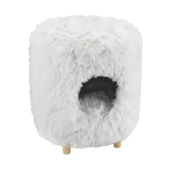 Sam's Pets 18.11-in x 14.96-in White Faux Fur Cat Shelves