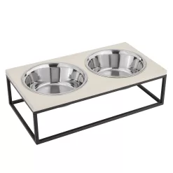 Sam's Pets 57.5-oz Metal Dog/Cat Elevated Feeder
