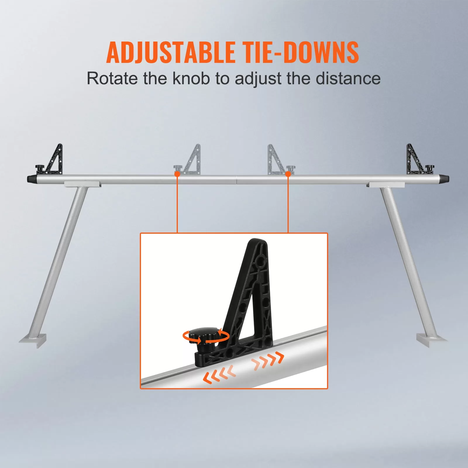 BENTISM Truck Rack 71"x31" Size 800 lbs Capacity Pick up Truck Ladder Truck Bed Rack with Adjustable Tie-downs for Kayak