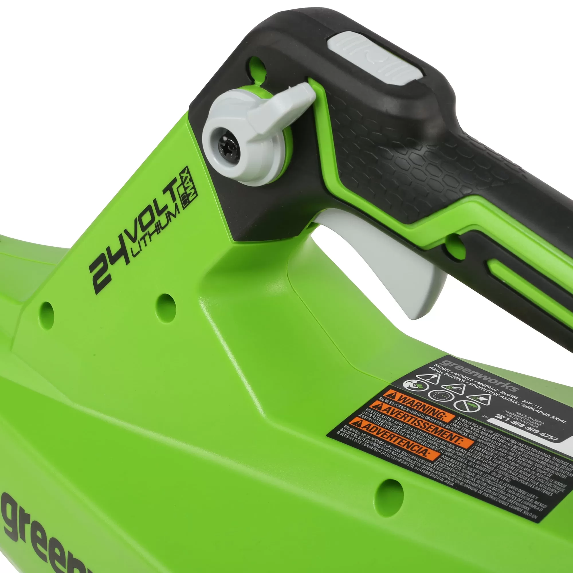 Greenworks 24-volt 450-CFM 110-MPH Battery Handheld Leaf Blower (Battery and Charger Not Included)
