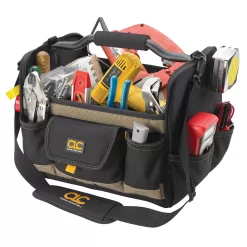 Custom LeatherCraft Black/Khaki Polyester 11-in Tool Bag
