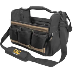 Custom LeatherCraft Black/Khaki Polyester 11-in Tool Bag