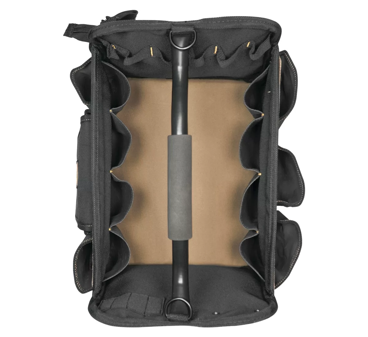 Custom LeatherCraft Black/Khaki Polyester 11-in Tool Bag