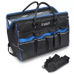 IDEAL Pro Series Blue Polyester 11.5-in Zippered Electrician's Tote