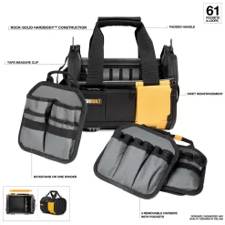 TOUGHBUILT Modular Black Polyester 12-in Tool Tote