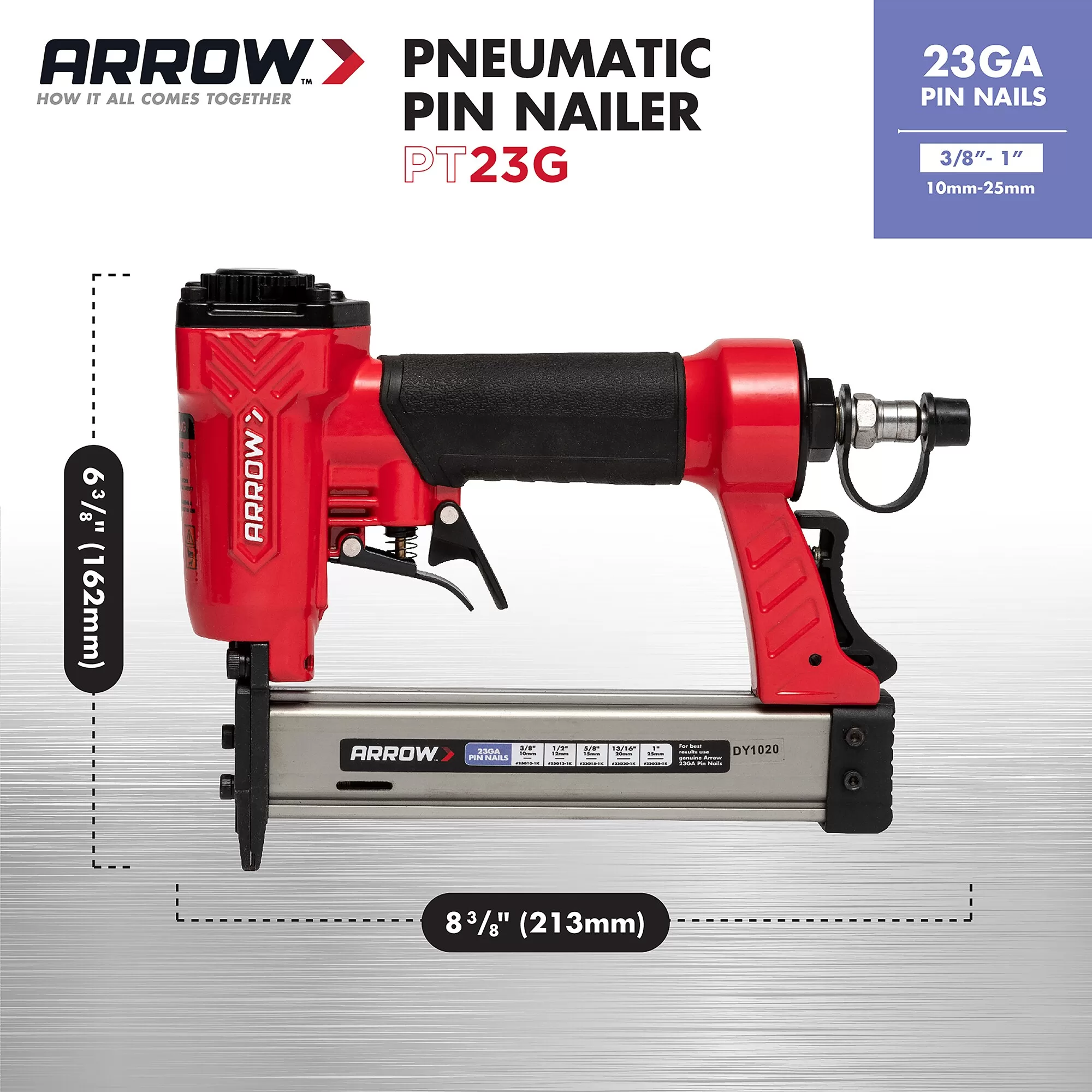 Arrow PT23G 1-in 23-Gauge Cordless Pneumatic Pin Nailer