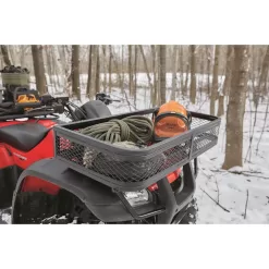 Guide Gear Universal ATV Front and Rear Cargo Basket Set, Luggage Carrier Racks, Heavy-Duty Steel Mesh, 2 Piece
