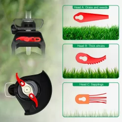 Ukoke 20-volt 9-in Straight Battery String Trimmer with Edger Conversion Capable 2 Ah (Battery and Charger Included)