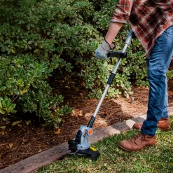 Ukoke 20-volt 9-in Straight Battery String Trimmer with Edger Conversion Capable 2 Ah (Battery and Charger Included)