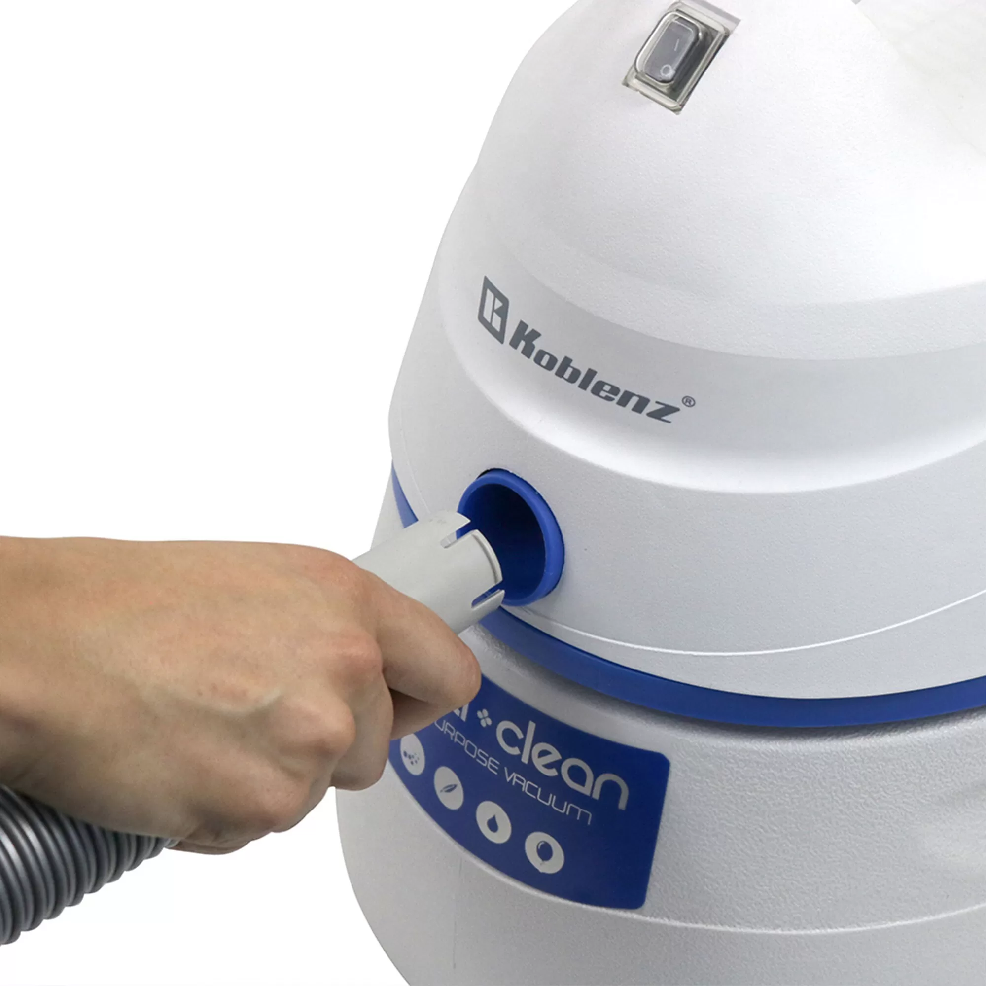 Koblenz 3-Gallons 2-HP Corded Wet/Dry Shop Vacuum with Accessories Included