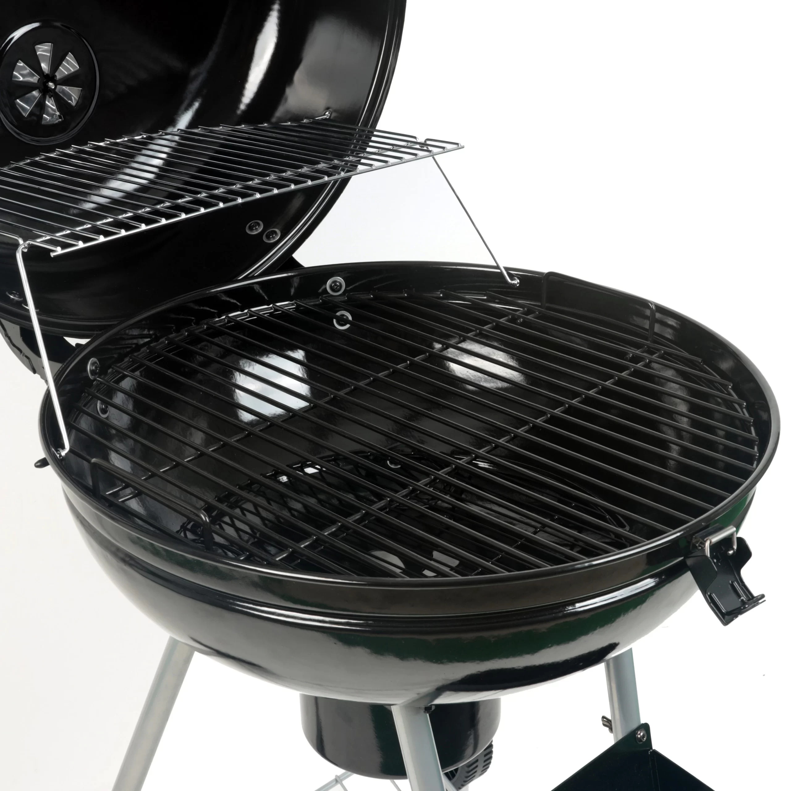 Master Forge 22.17-in W Black Porcelain Coated Kettle Charcoal Grill