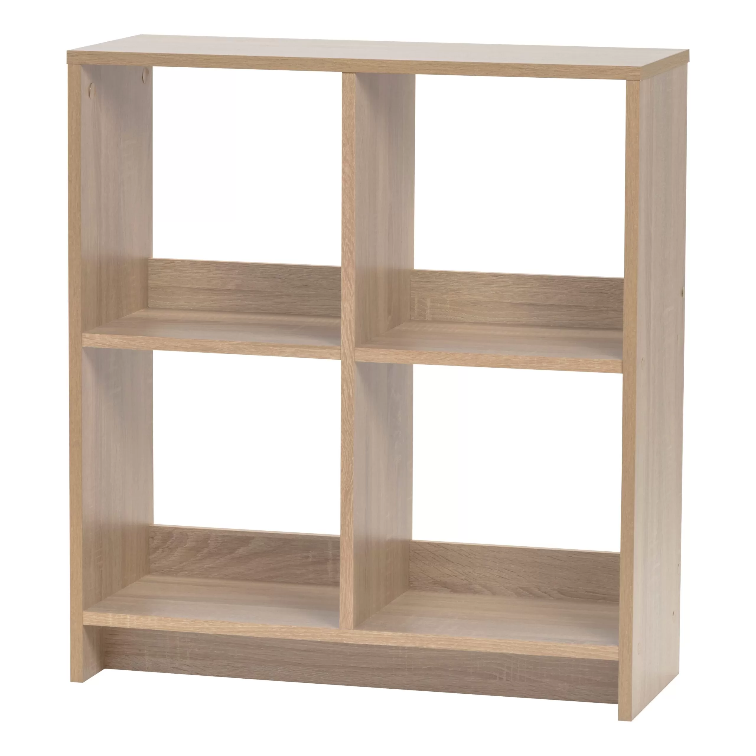 IRIS 29.84-in H x 27.17-in W x 10.43-in D Ash Brown Composite Wood 4 Cube Organizer
