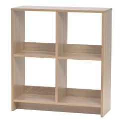 IRIS 29.84-in H x 27.17-in W x 10.43-in D Ash Brown Composite Wood 4 Cube Organizer
