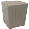 Sunnydaze Decor 15.25-in W x 16.5-in H x 15.25-in D Gray Polypropylene Bin