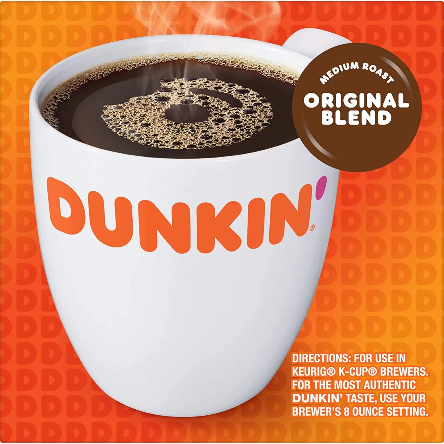 Dunkin' Original Blend Medium Roast Coffee, 88 Count K-Cup Pods