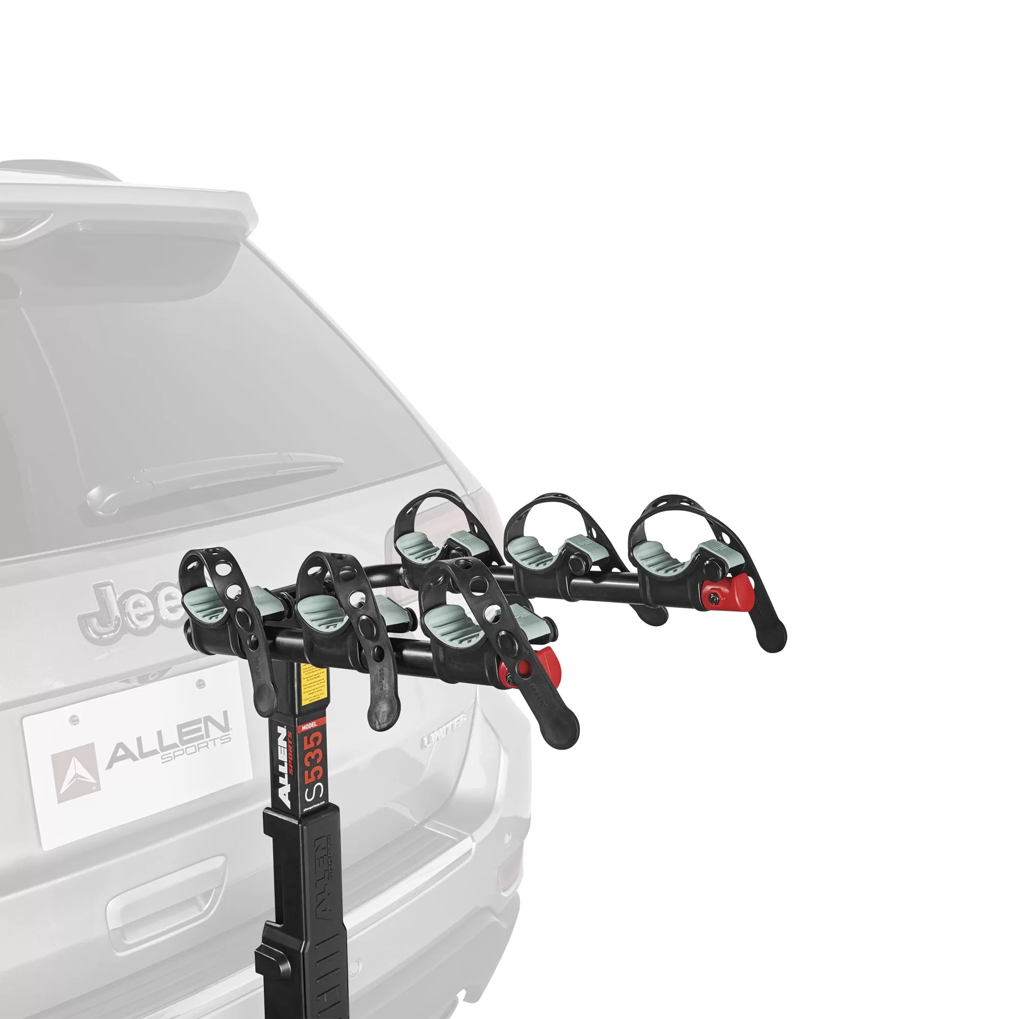 Allen Sports Premier 3-Bicycle Hitch Mounted Bike Rack Carrier, S-535