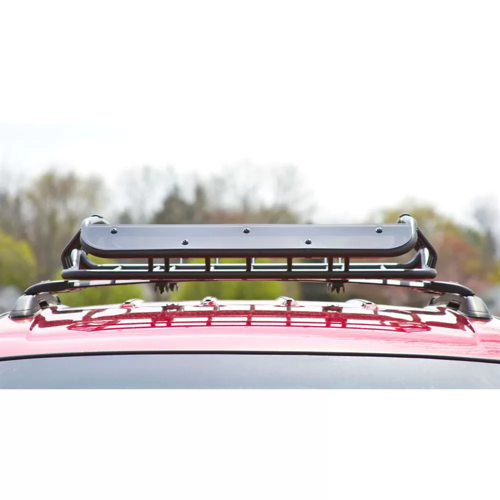 Heavy Duty Vehicle Roof Cargo Basket with Wind Fairing