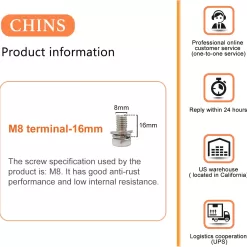 CHINS Bluetooth LiFePO4 Smart 12V 100AH Lithium Iron Battery Low Temperature Charging Mobile Phone APP