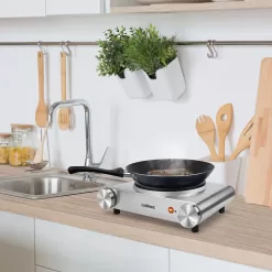 Cusimax Hot Plate Electric Burner, Non-Slip Rubber Feet, Upgraded Version, 1500W