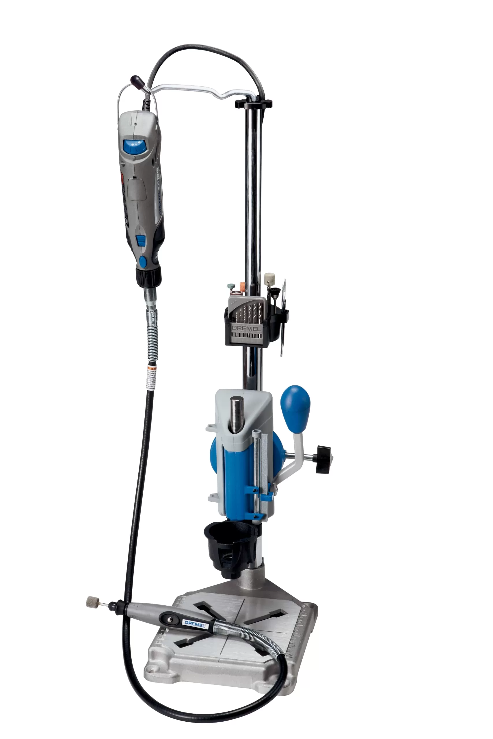 Dremel Drill Press Rotary Tool Workstation Stand with Wrench - Image 3