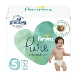Pampers Pure Protection Diapers Size 5, 132 count - Disposable Diapers