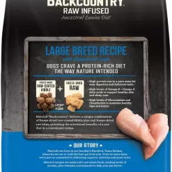 Merrick Backcountry Freeze Dried Raw Infused Grain Free Large Breed Recipe Dry Dog Food, 20 lbs.