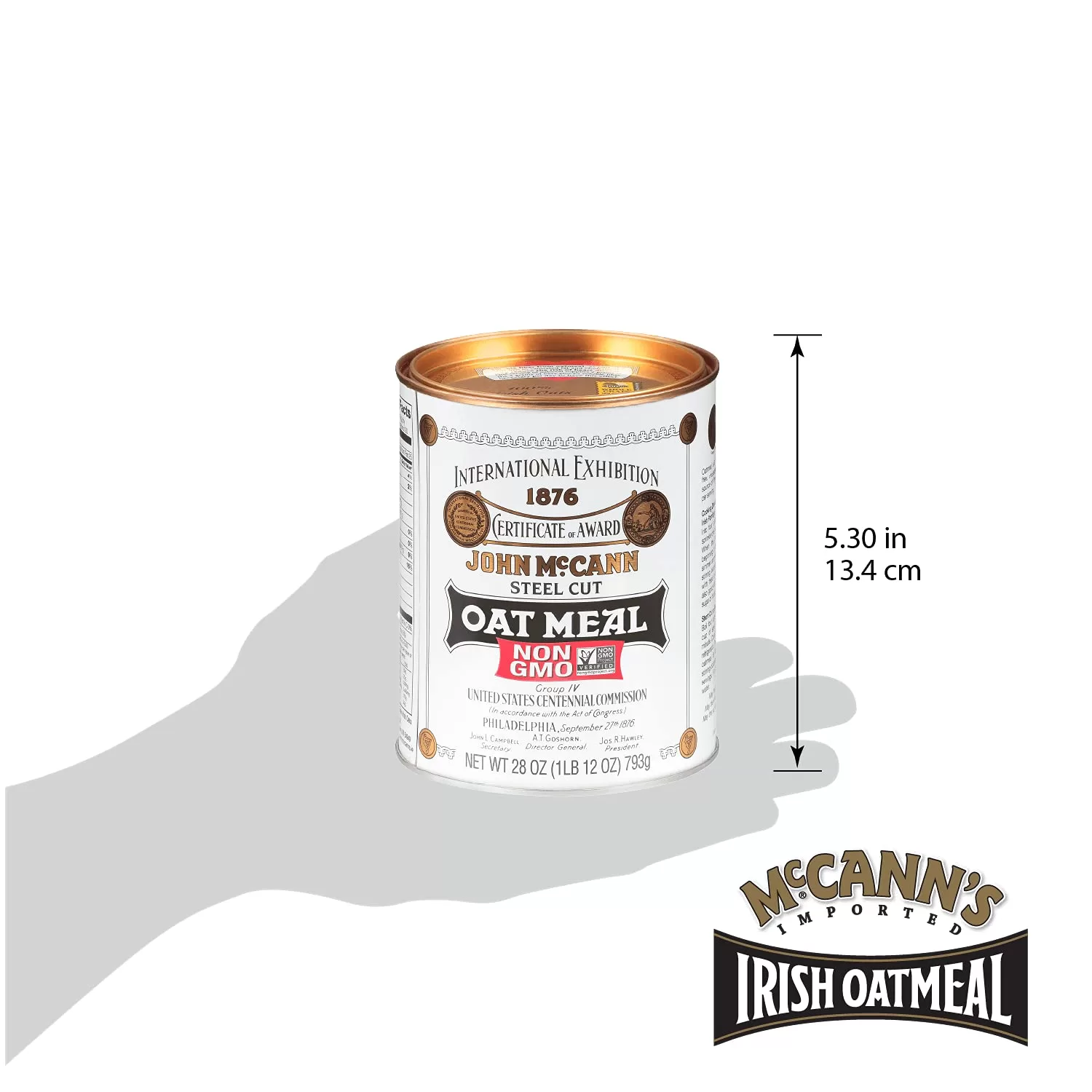 McCann's Irish Oatmeal, Traditional Steel Cut Oats, 28 Ounce (Pack of 6)