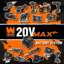 WEN 1/2-in 20-volt Max-Amp Brushless Cordless Hammer Drill (1-Battery Included)