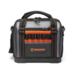 Crescent Rawhide, Black and Gray Polyester 14-in Zippered Tool Bag