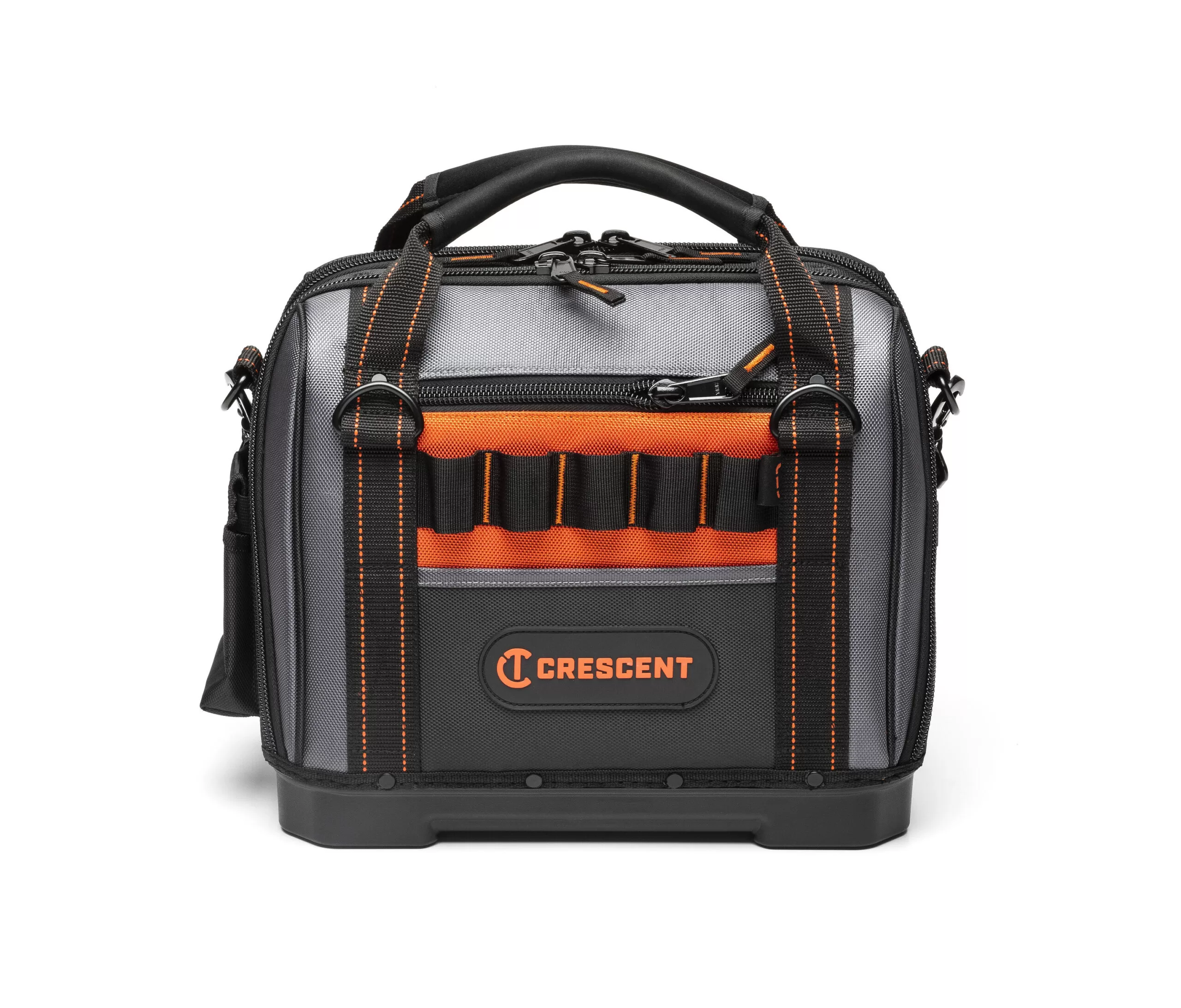 Crescent Rawhide, Black and Gray Polyester 14-in Zippered Tool Bag