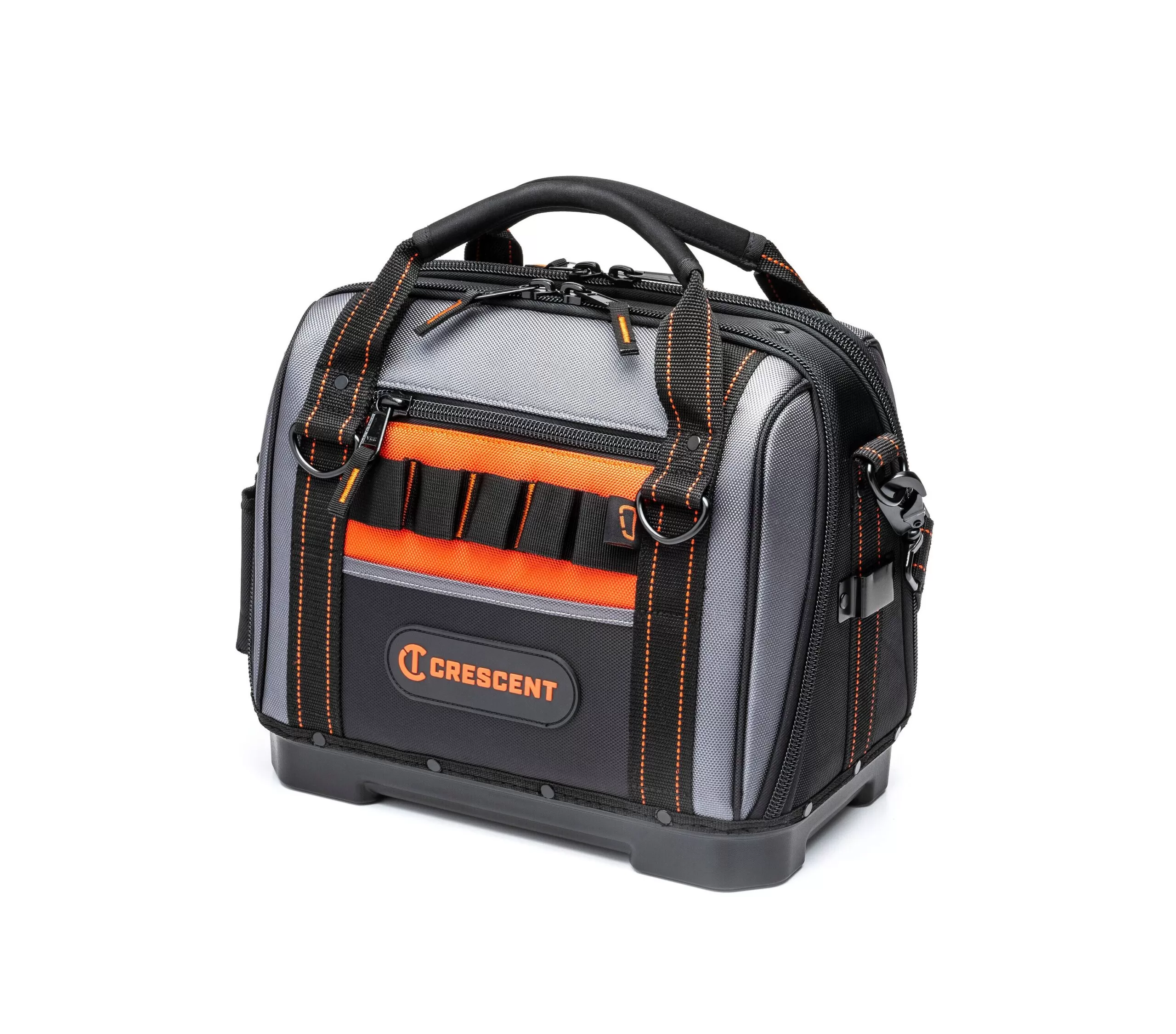Crescent Rawhide, Black and Gray Polyester 14-in Zippered Tool Bag