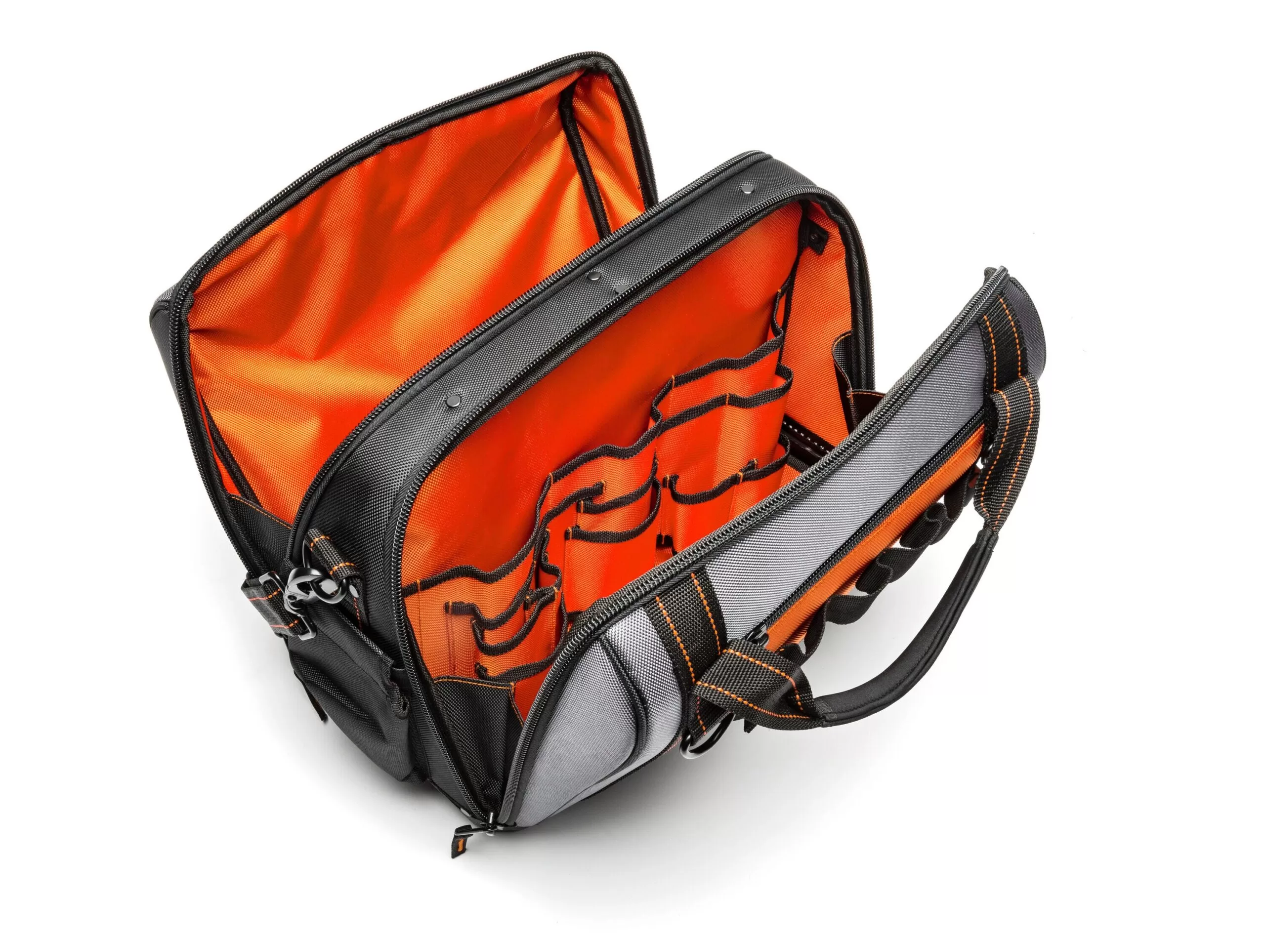 Crescent Rawhide, Black and Gray Polyester 14-in Zippered Tool Bag