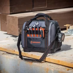Crescent Rawhide, Black and Gray Polyester 14-in Zippered Tool Bag