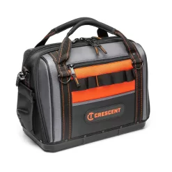 Crescent Rawhide Orange, Black Polyester 17-in Zippered Tool Bag
