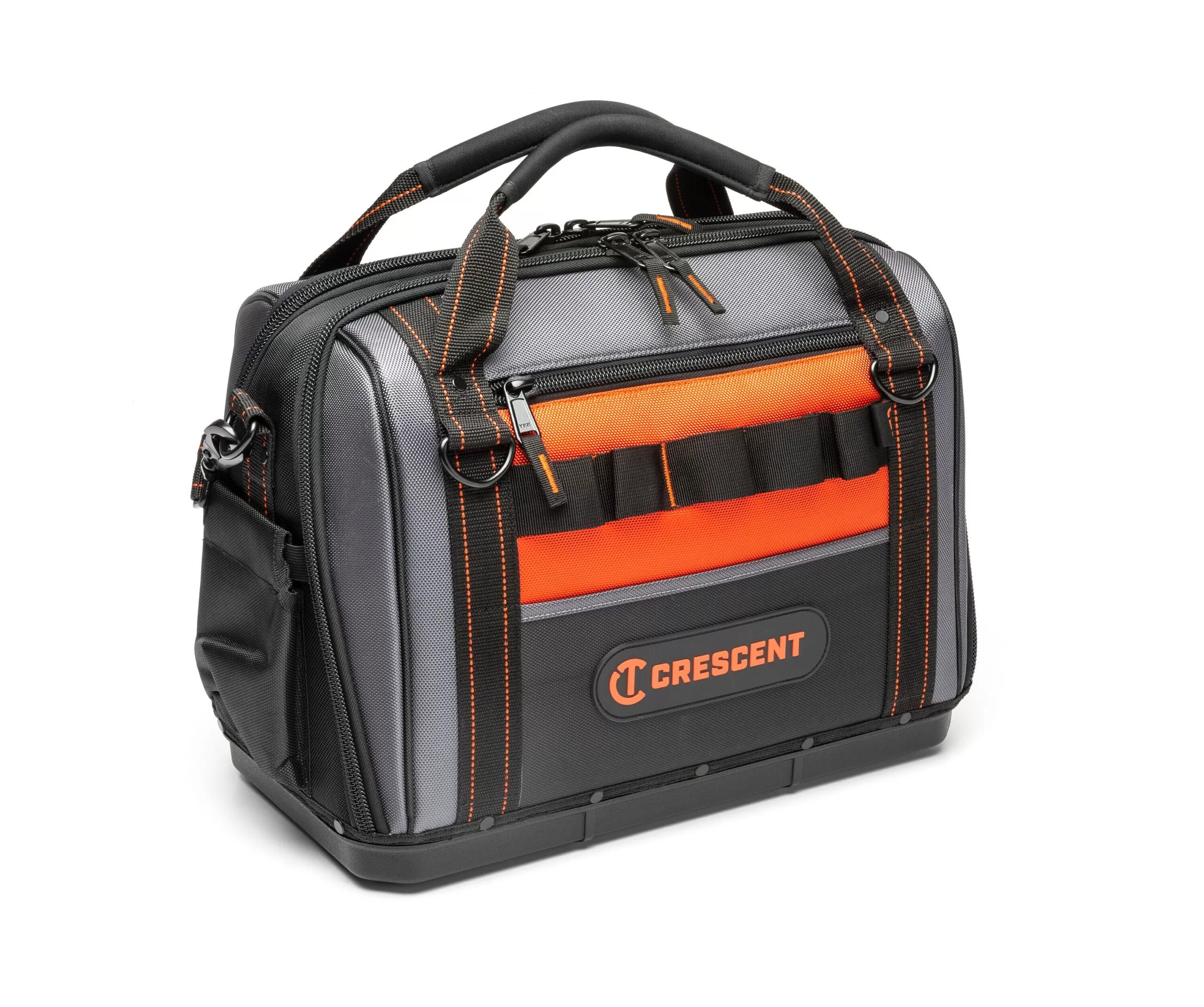 Crescent Rawhide Orange, Black Polyester 17-in Zippered Tool Bag