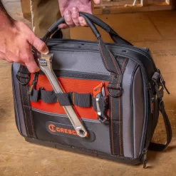 Crescent Rawhide Orange, Black Polyester 17-in Zippered Tool Bag