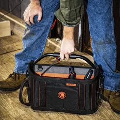 Crescent Rawhide, Black and Gray Polyester 17-in Tool Tote