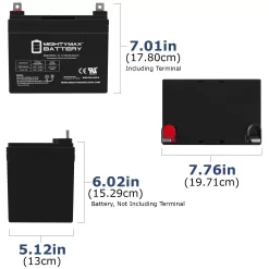 ML35-12 - 12V 35AH DC Deep Cycle SLA SOLAR ENERGY Storage Battery