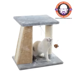 Armarkat 20-in x 14-in Gray Faux Fur Cat Scratching Post