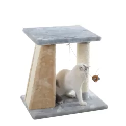 Armarkat 20-in x 14-in Gray Faux Fur Cat Scratching Post