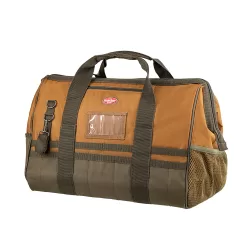 Bucket Boss GATEMOUTH 20 Brown Polyester 20-in Zippered Tool Bag