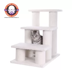 Armarkat Ivory Wood Dog/Cat Steps